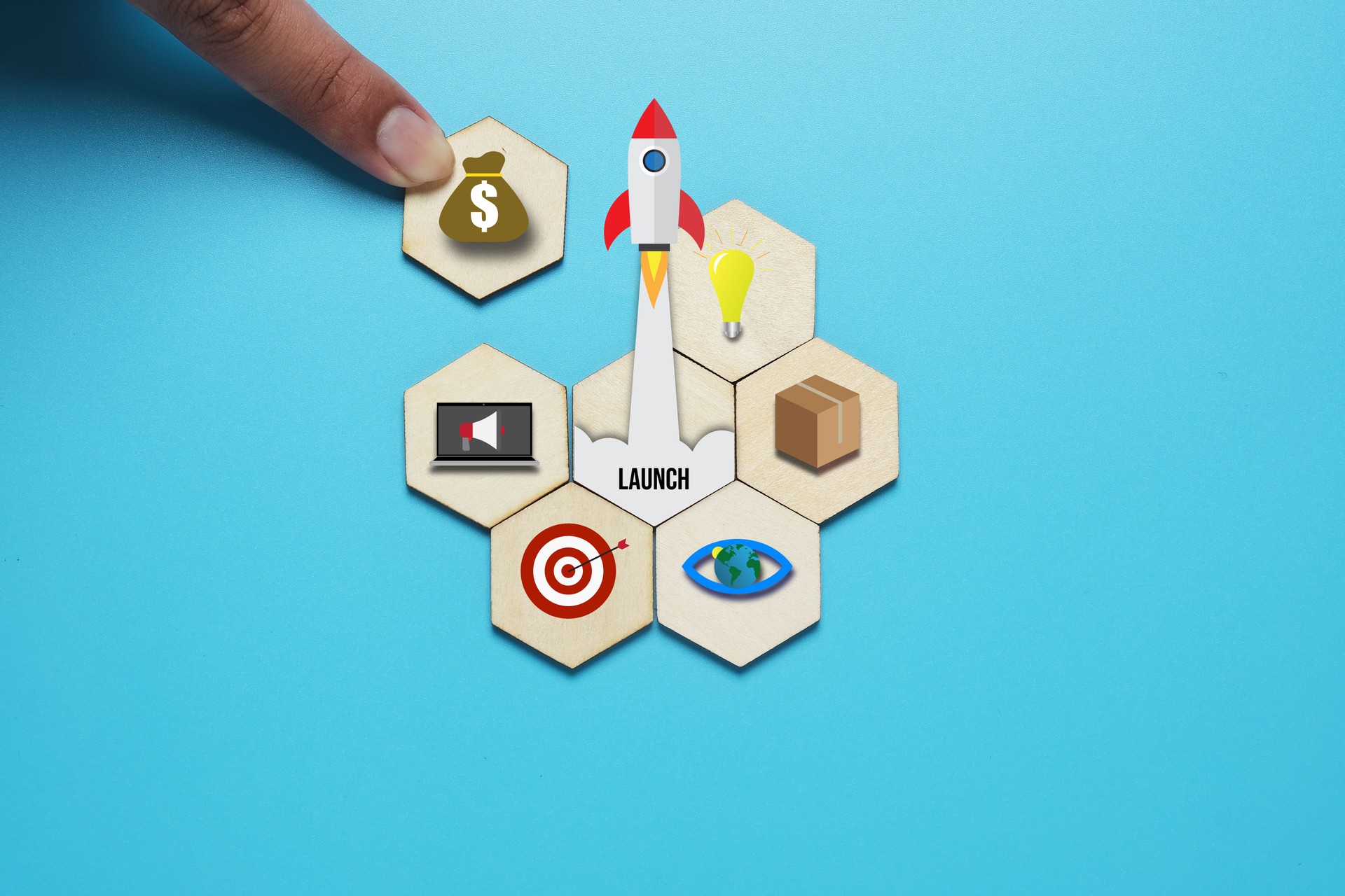 Business launch concept